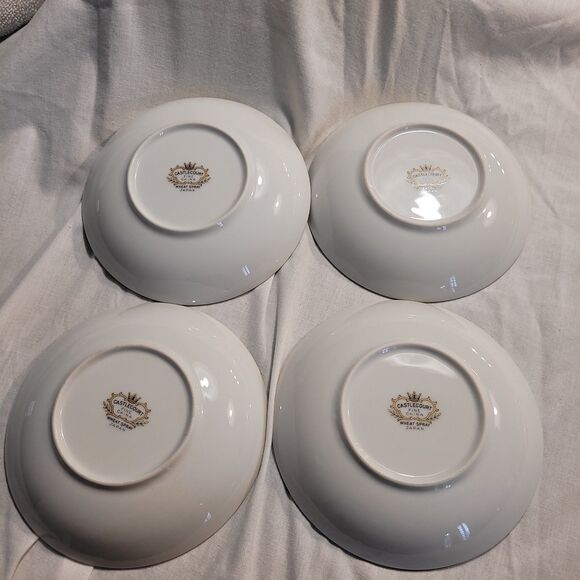 Castlecourt Fine Bone China Wheat Spray Japan Fruit/dessert Dish 5 5/8"... - Picture 4 of 5